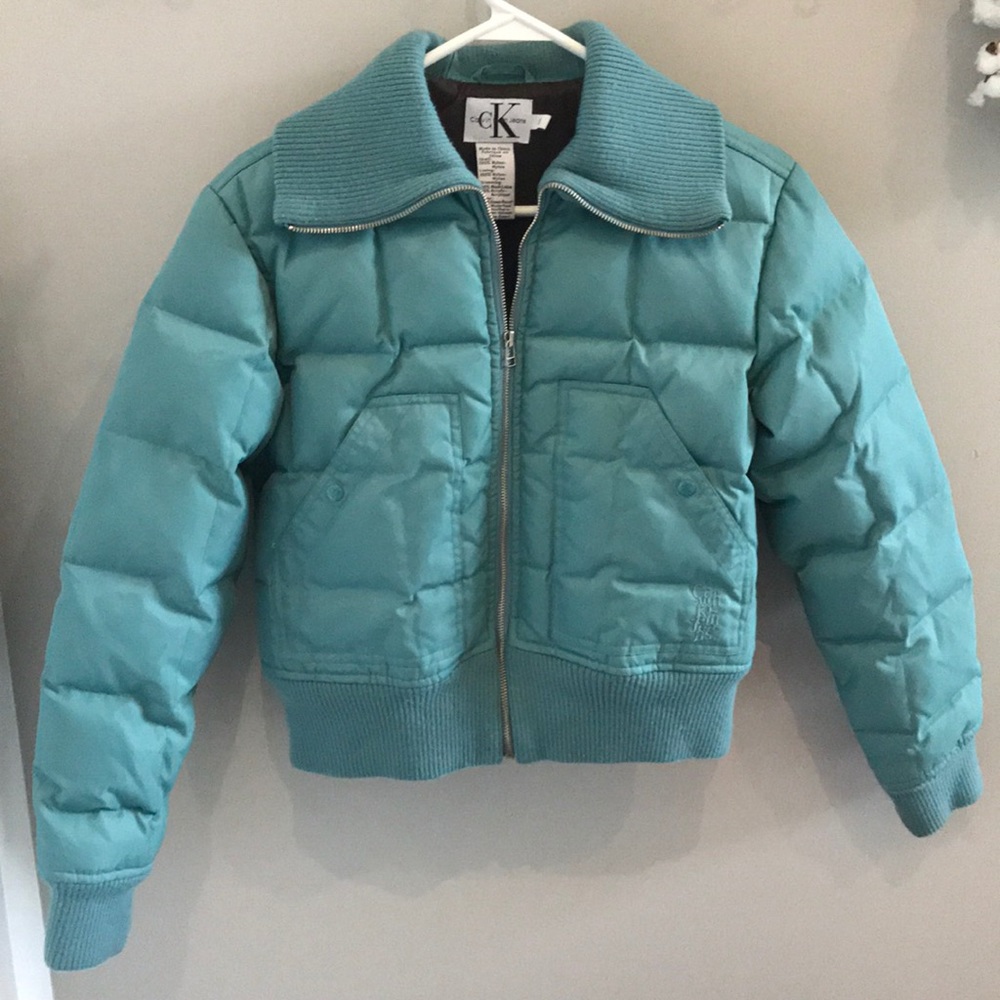 Calvin Klein women’s small down bomber jacket